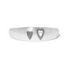 Brighton Love Messages B Simple Hinged Silver Bangle Bracelet