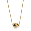 Brighton Interlok Single Knot Two Tone Mini Necklace