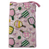 Bamboo Trading Company Pickleball Pink Beaded Crossbody Club Smart Phone Bag