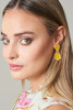 Spartina 449 Debbie Yellow Daisy Dangle Flower Earrings