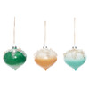 Beachcombers Sea Shells & Beaded Starfish Topped Ombre Christmas Ball