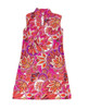 Jude Connally Stained Glass Hot Pink & Gold Kristen Sleeveless Tunic Dress