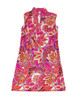 Jude Connally Stained Glass Hot Pink & Gold Kristen Sleeveless Tunic Dress