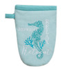 Kay Dee Beachcomber Seahorse Embroidered Potholder Oven Grabber Mitt
