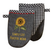 Kay Dee Embroidered Sunflower Potholder Oven Grabber Mitt