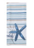 Kay Dee Blue Escape Starfish Striped Tea Towel