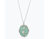 Periwinkle Silver Starfish Mint Green Resin Silver Necklace