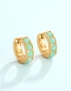 Spartina 449 Ardsley Seafoam Gem Mini Gold Hoop Earrings