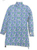 Beachtime Blue Starfish Zip Front Long Sleeve Sun Dress
