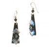 Deveer Fused Glass Twilight Earrings black