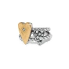 Brighton Love Messages You R Loved Two Tone Double Heart Gold Silver Ring
