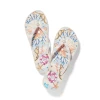 Brighton Tides Seashells Pearl Center Platform Flip Flop Sandals