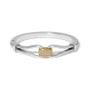 Brighton Meridian Classic Hinged Silver Gold Pave Crystal Bangle Bracelet