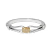 Brighton Meridian Classic Hinged Silver Gold Pave Crystal Bangle Bracelet
