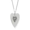 Brighton Love Messages B You Crystal Quartz Silver Necklace