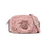 Brighton Jardin Rosie 3D Flower Petal Laser Cut Pink Leather Camera Bag Crossbody Purse