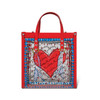 Brighton Striped Love Clear Vinyl Crossbody Tote Bag