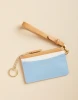 Spartina 449 Color Block Blue Cream Slim Card Coin Purse