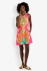 Trina Turk Tiger Lily Tango Tropical Flamingo Loveage Sleeveless Dress