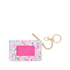 Lilly Pulitzer ID Case With Gold Bamboo Zipper Pull Coin Case