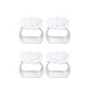 Lilly Pulitzer Sun Tiles Home White Ceramic Set Of 4 Napkin Rings