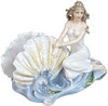 Unicorn Studios Women On A Sea Shell Napkin Holder Art Nouveau Figurine
