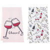 Ganz Wine Glasses & Bottles Tea Towel