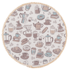 Ganz Trimmed Rattan Coffee Theme Round Placement
