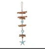 Regency Glass Sealife and Wood 21" Long Drop Ornament