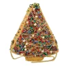 Mary Frances Glittering Joy Christmas Tree Crossbody Purse