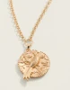 Spartina 449 Japonica Bird Coin Pendant Gold Chain Necklace