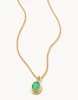 Spartina 449 Green Atlantic Opal Pendant Gold Necklace