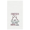 C & F Friends Are Therapists Waffle Weave Kitchen Towel