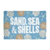C & F Home Sand Sea Shells Blue Floor Accent Rug