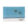 Rightside Design Retro Palm Trees Embroidered Beach Rectangle Placemat