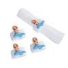 C & F Home Blue Mermaid White Napkin Ring Set of 4