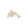 Rightside Design Dolphin Natural Wood Beaded Napkin Ring
