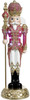 Mark Roberts Bright Pink Jeweled Nutcracker With Staff