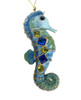 Kurt Adler Blue Gems Jeweled Seahorse Ornament