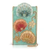 Mary Frances Washed Ashore Scallop Shells Crossbody Phone Pouch Purse