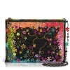 Mary Frances Color Chaos Flower Garden Crossbody Clutch Purse