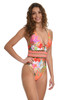 Sunshine 79 In A Trance Tropical Leopard One Piece Reversible Plunge Swimsuit