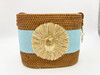 Lisi Lerch Charlotte Round Raffia Crossboy Purse With Ribbon and Charm