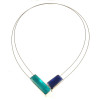 Origin Two Tone Front Magnetic Lock Capiz Shimmer Necklace