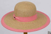 Karen Keith Matchin Ribbon and Edge Trim Braided Sun Hat