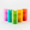Bright Solid Color Water Wick Fountain LED Candle With Remote