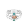 Dune Jewelry Boho Stack Silver Ring