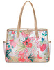 Spartina 449 Flamingo Floral Retreat Clear Beach Tote