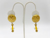 Anthony Alexander Gold Sand Dollars Dangle Earrings