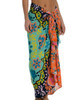 Sunshine 79 Flora Block Pareo Swim Cover Up Wrap Skirt